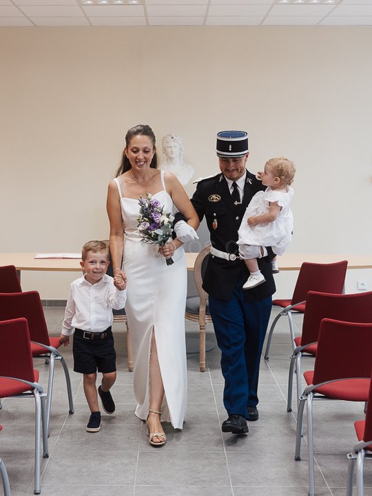 Mariage Ludivine & Victorien -04- Sortie de la mairie