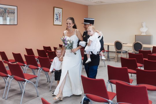 Mariage Ludivine & Victorien -04- Sortie de la mairie