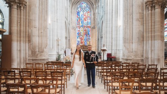 Mariage Ludivine & Victorien - 14- Sortie de la collégiale