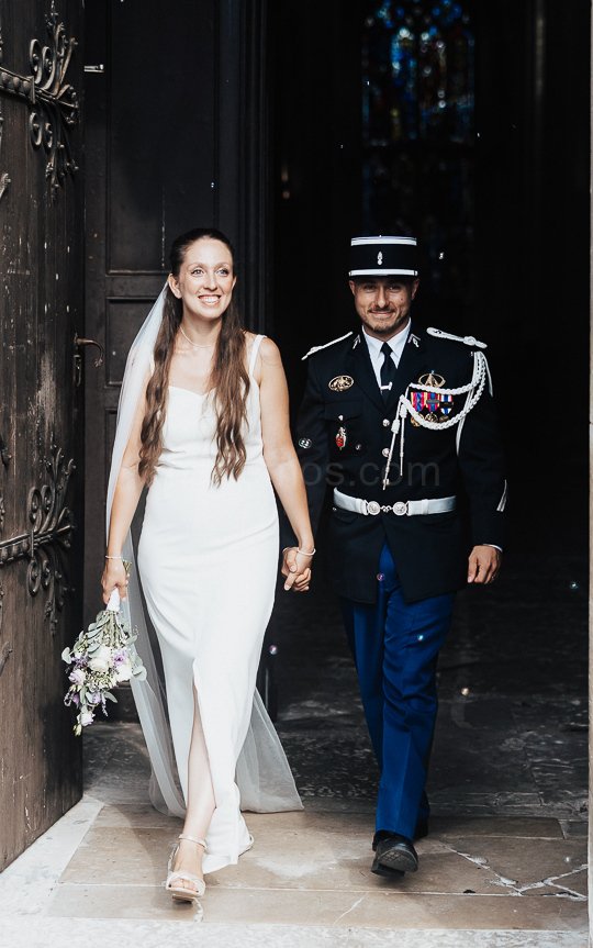 Mariage Ludivine & Victorien - 14- Sortie de la collégiale
