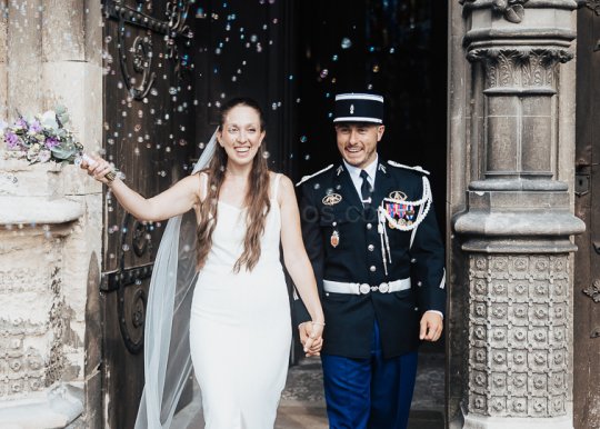 Mariage Ludivine & Victorien - 14- Sortie de la collégiale
