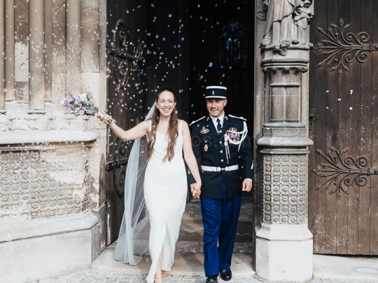 Mariage Ludivine & Victorien - 14- Sortie de la collégiale
