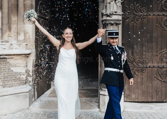 Mariage Ludivine & Victorien - 14- Sortie de la collégiale