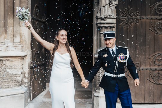 Mariage Ludivine & Victorien - 14- Sortie de la collégiale