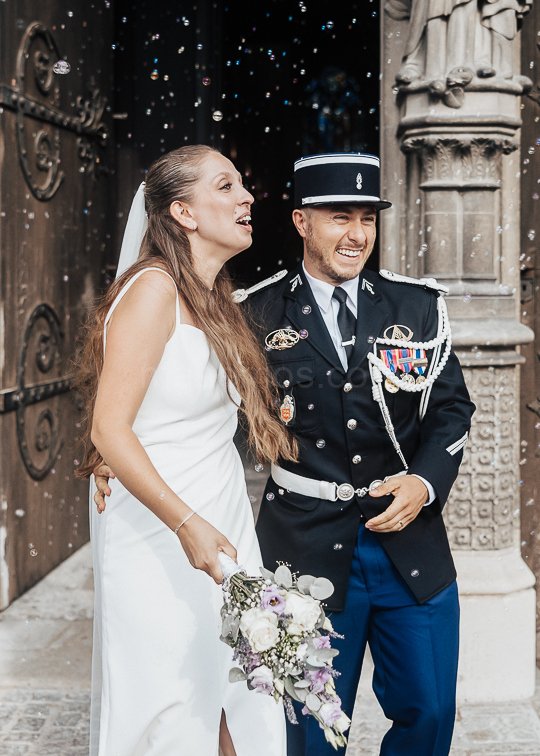 Mariage Ludivine & Victorien - 14- Sortie de la collégiale