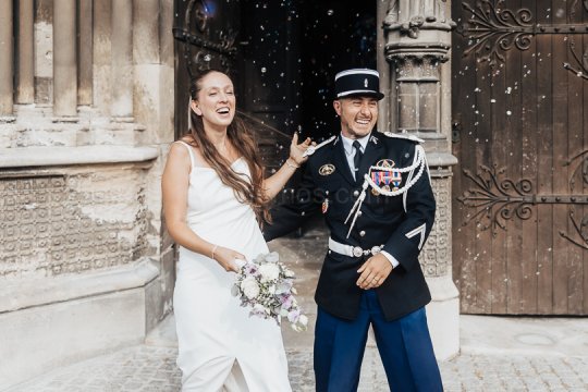 Mariage Ludivine & Victorien - 14- Sortie de la collégiale