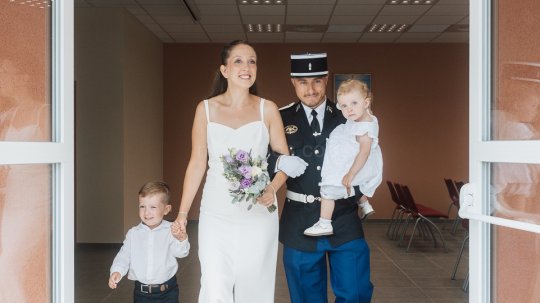 Mariage Ludivine & Victorien -04- Sortie de la mairie