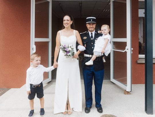 Mariage Ludivine & Victorien -04- Sortie de la mairie