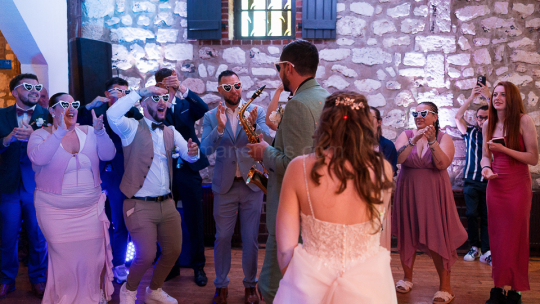 Mariage Andréa & Nicolas -5-4  - Au son du saxophone
