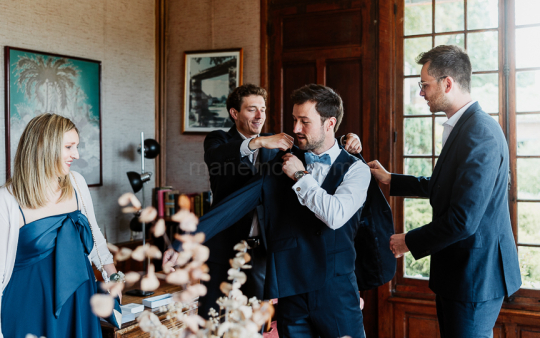 Mariage de Capucine & Laurent -4- Préparation de Laurent