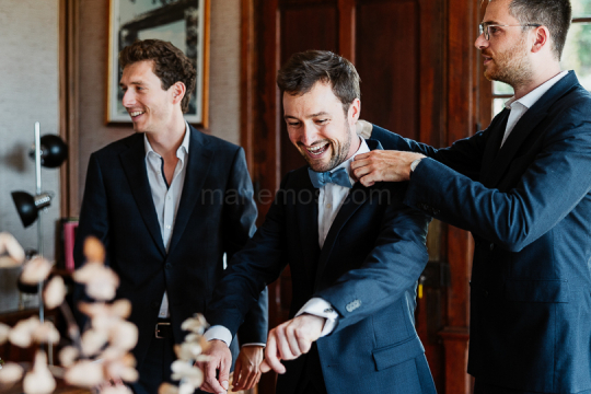 Mariage de Capucine & Laurent -4- Préparation de Laurent