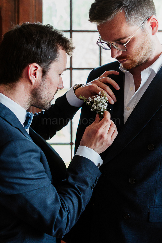 Mariage de Capucine & Laurent -4- Préparation de Laurent