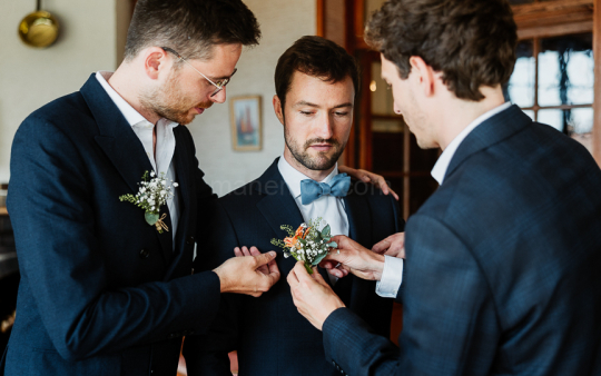 Mariage de Capucine & Laurent -4- Préparation de Laurent