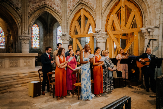 Mariage de Capucine & Laurent -15- Chants & Echanges d'alliances