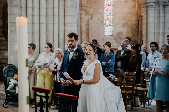 Mariage de Capucine & Laurent -15- Chants & Echanges d'alliances