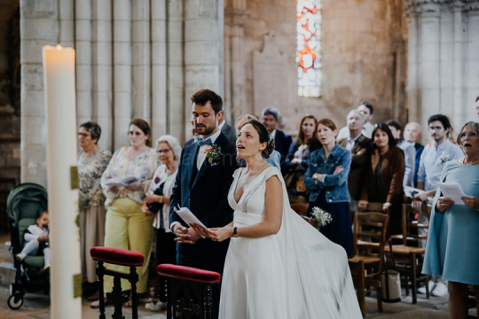 Mariage de Capucine & Laurent -15- Chants & Echanges d'alliances
