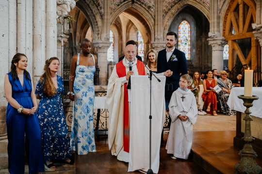 Mariage de Capucine & Laurent -15- Chants & Echanges d'alliances