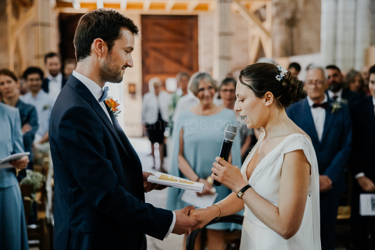 Mariage de Capucine & Laurent -15- Chants & Echanges d'alliances