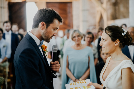 Mariage de Capucine & Laurent -15- Chants & Echanges d'alliances