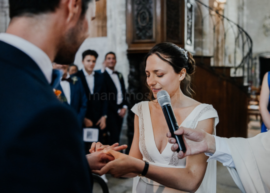 Mariage de Capucine & Laurent -15- Chants & Echanges d'alliances