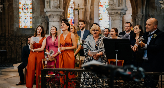 Mariage de Capucine & Laurent -15- Chants & Echanges d'alliances