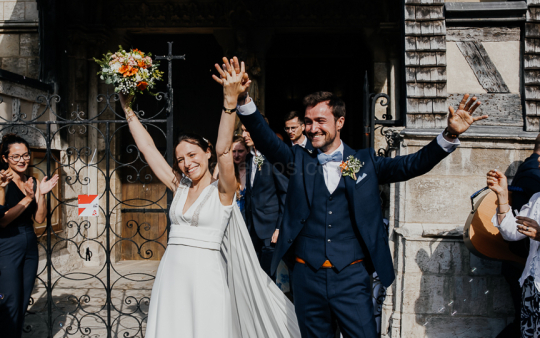 Mariage de Capucine & Laurent -17- Sortie des mariés