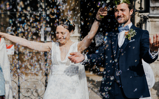 Mariage de Capucine & Laurent -17- Sortie des mariés