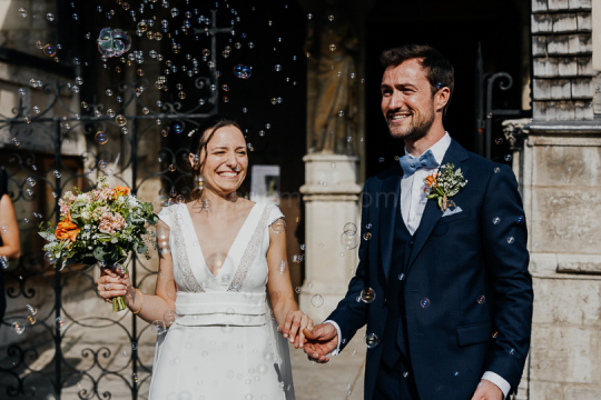 Mariage de Capucine & Laurent -17- Sortie des mariés