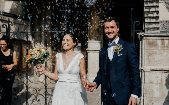 Mariage de Capucine & Laurent -17- Sortie des mariés
