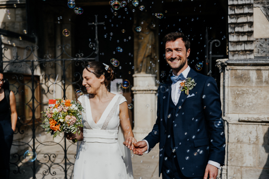 Mariage de Capucine & Laurent -17- Sortie des mariés
