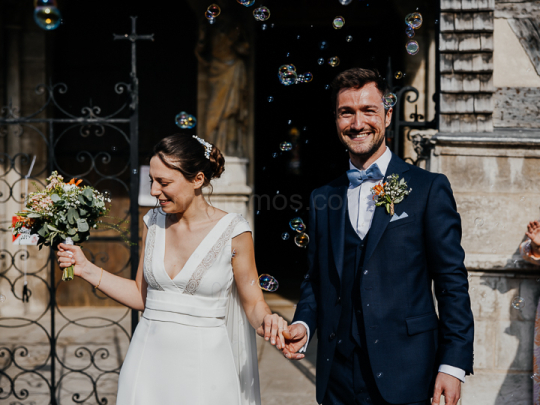 Mariage de Capucine & Laurent -17- Sortie des mariés