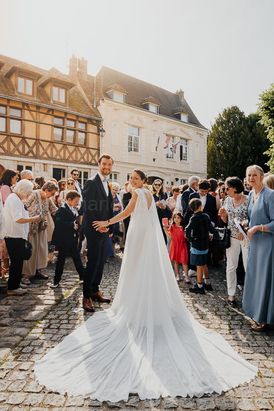Mariage de Capucine & Laurent -17- Sortie des mariés