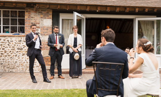 Mariage de Capucine & Laurent -21- Discours Florian, Noémie et