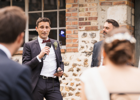 Mariage de Capucine & Laurent -21- Discours Florian, Noémie et