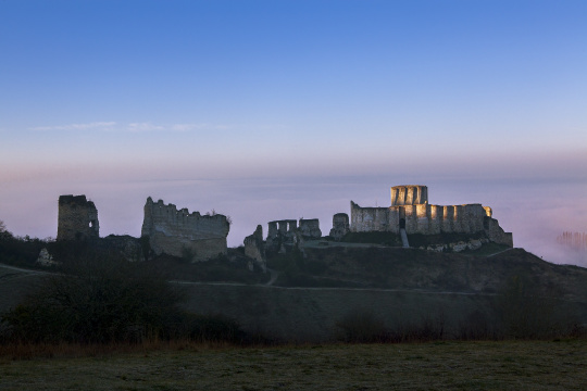 Chateau Gaillard aulever du soleil